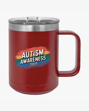 Autism Awareness 2025 - Brushstrokes of Awareness Coffee Mug Tumbler