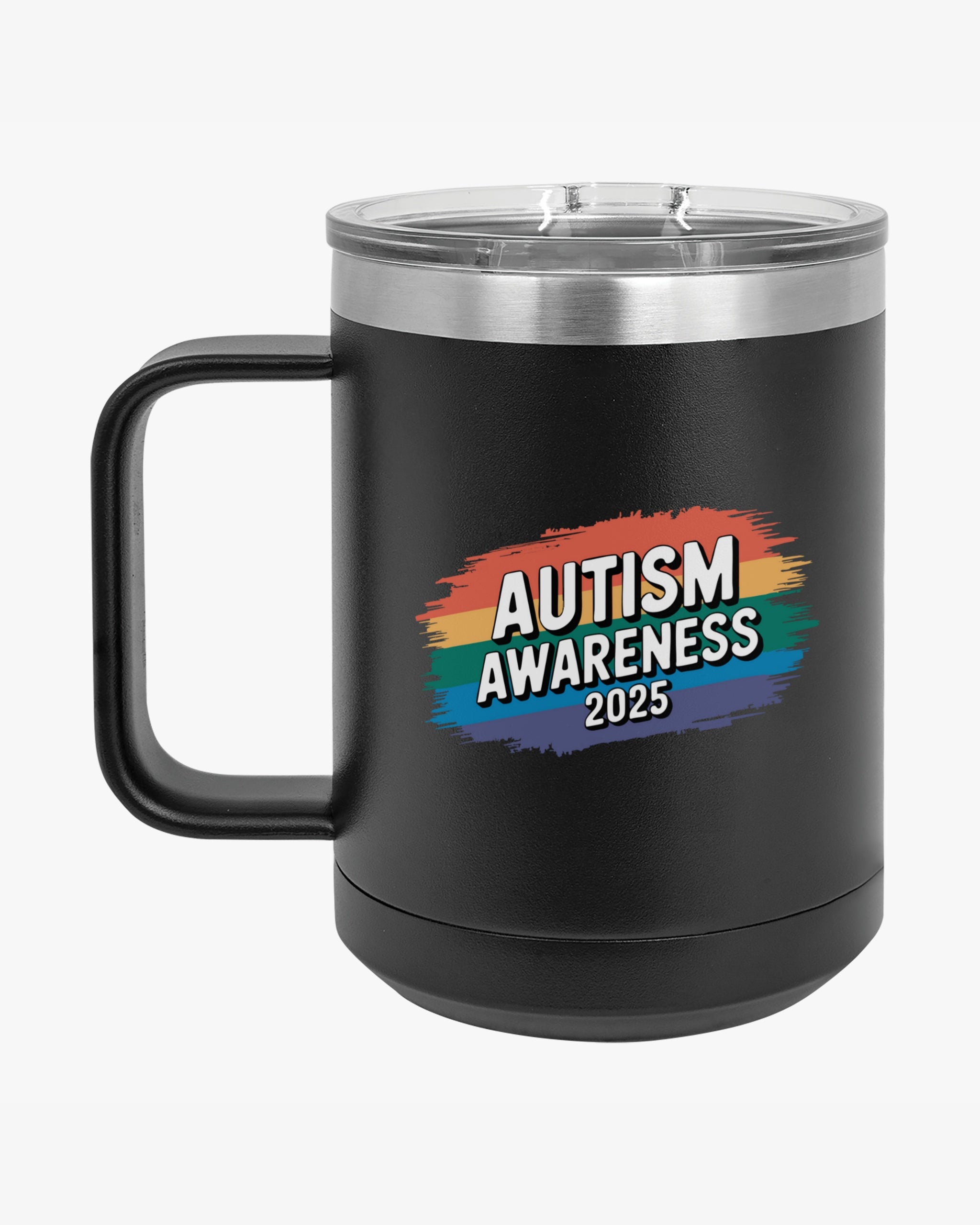 Autism Awareness 2025 - Brushstrokes of Awareness Coffee Mug Tumbler