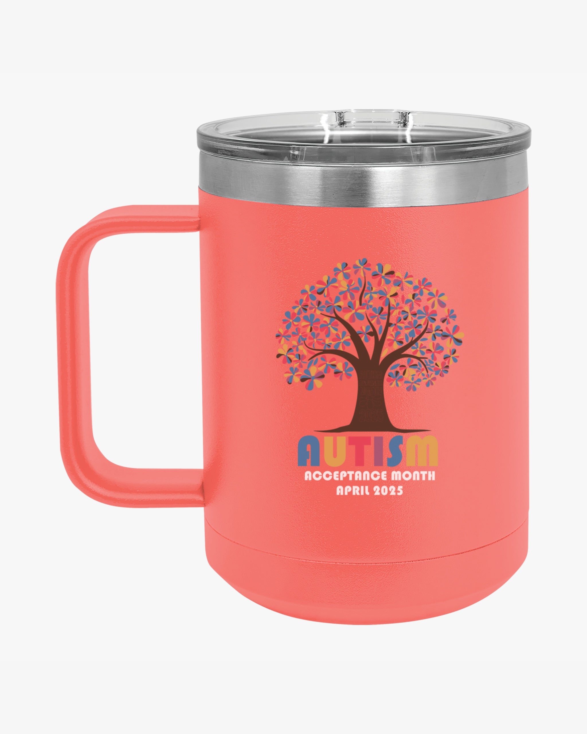 Autism Awareness 2025 - Tree of Acceptance Coffee Mug Tumbler