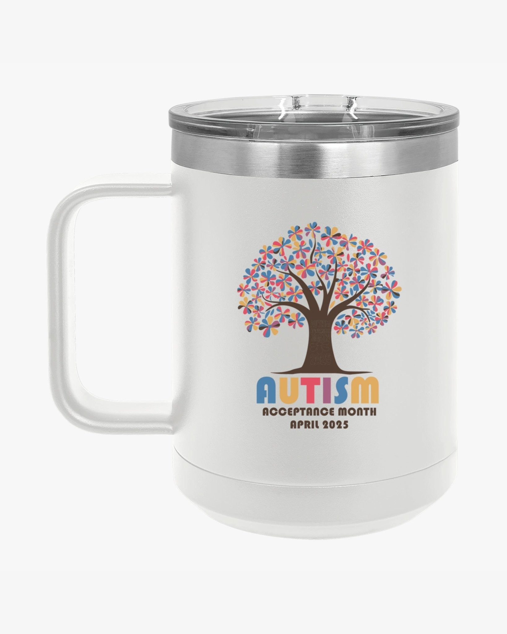 Autism Mug - Autism Awareness 2025 - Tree of Acceptance Coffee Mug Tumbler - Daily Bloom