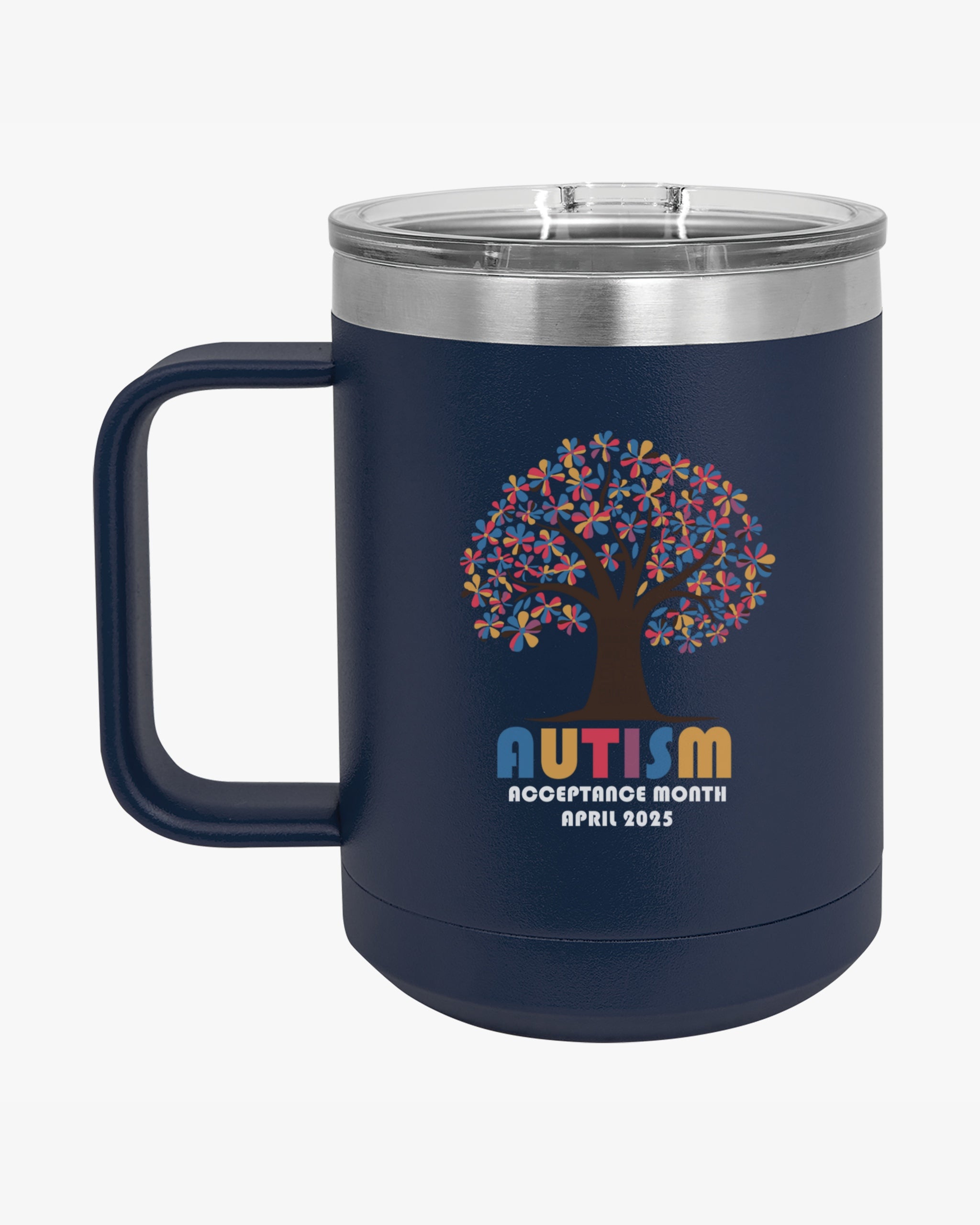 Autism Awareness 2025 - Tree of Acceptance Coffee Mug Tumbler