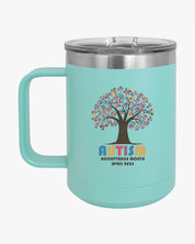 Autism Awareness 2025 - Tree of Acceptance Coffee Mug Tumbler