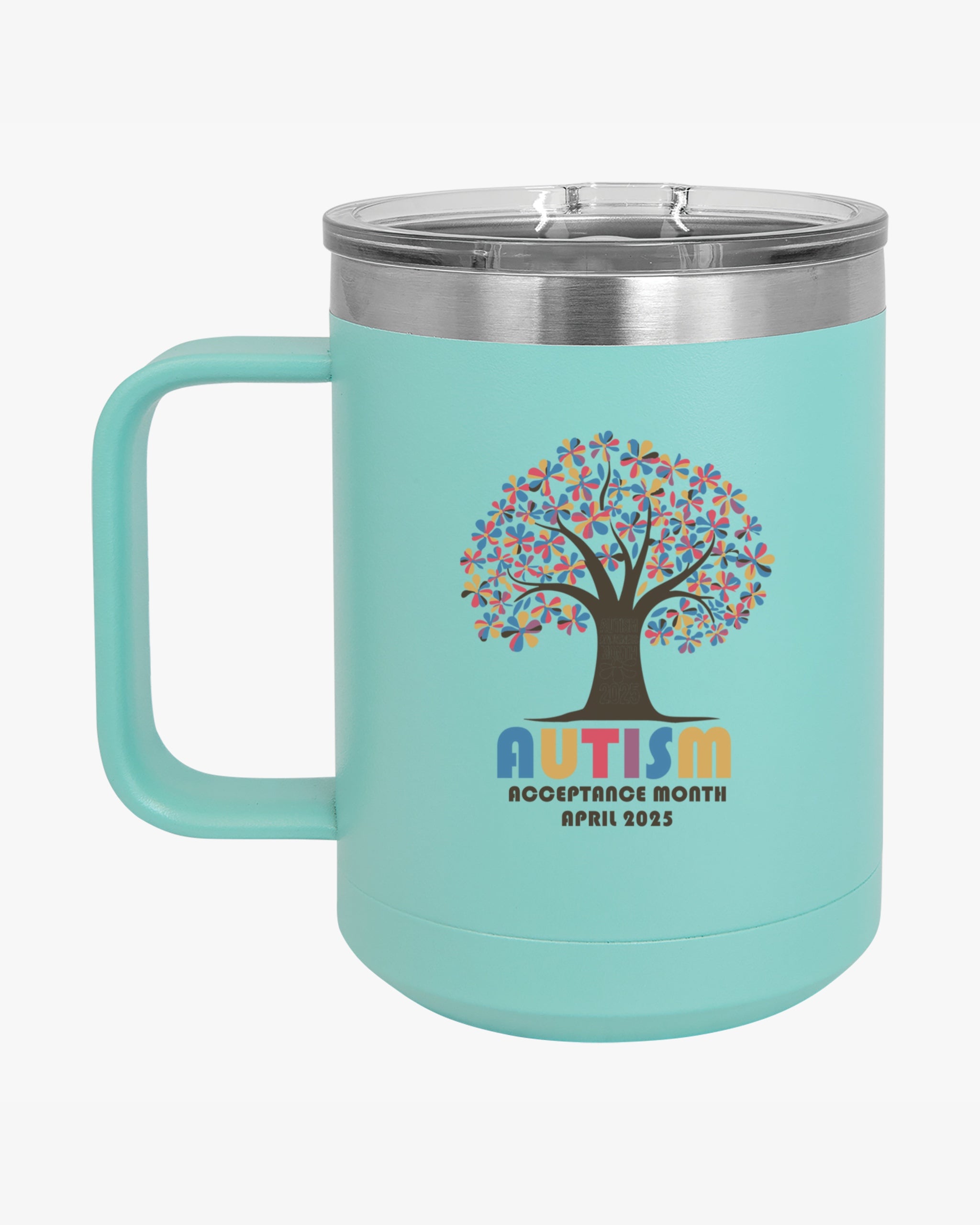 Autism Awareness 2025 - Tree of Acceptance Coffee Mug Tumbler