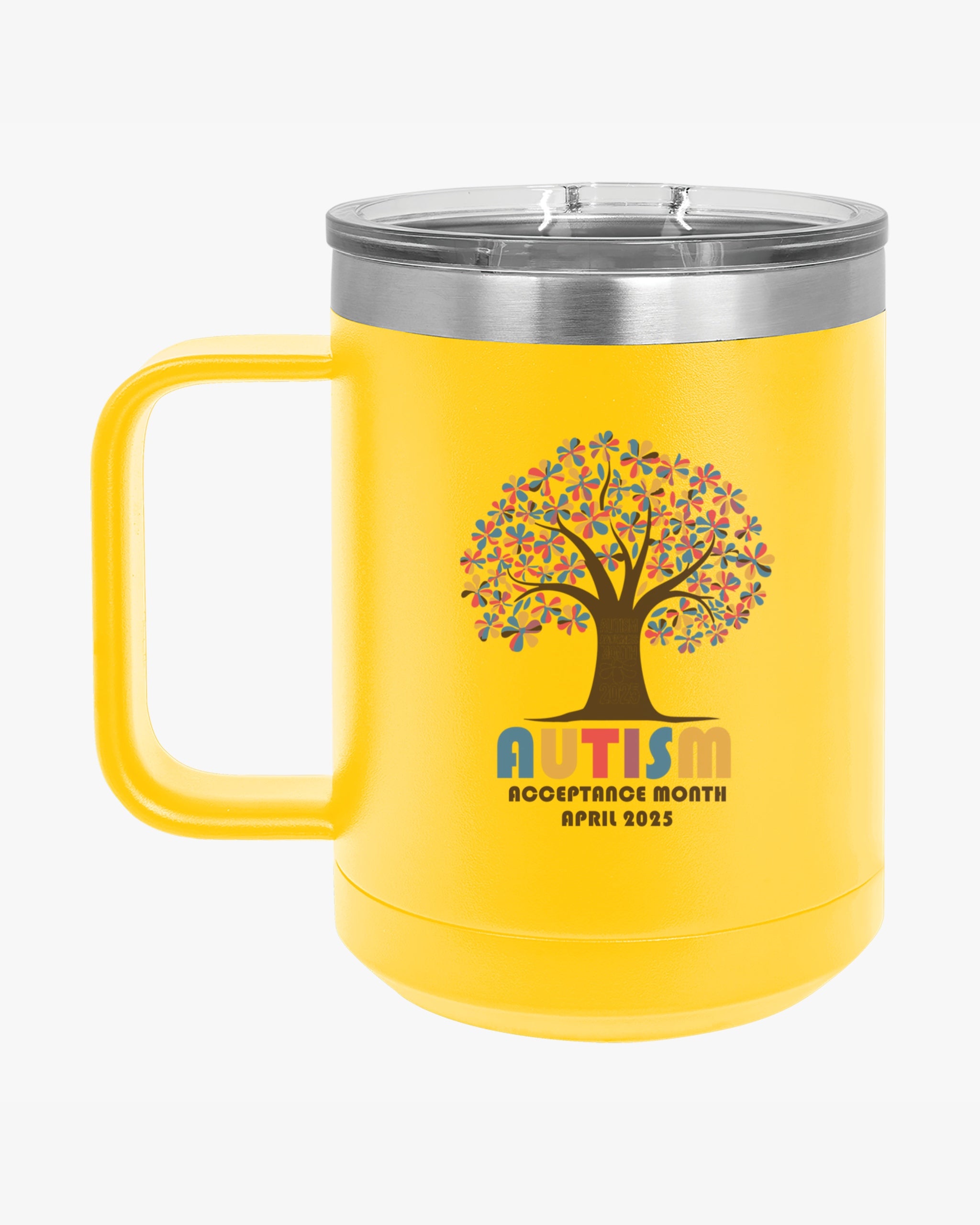 Autism Awareness 2025 - Tree of Acceptance Coffee Mug Tumbler