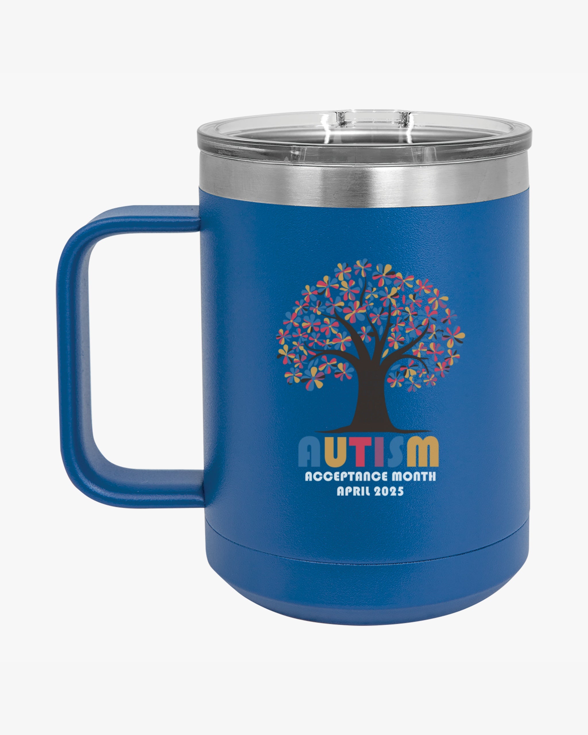 Autism Awareness 2025 - Tree of Acceptance Coffee Mug Tumbler
