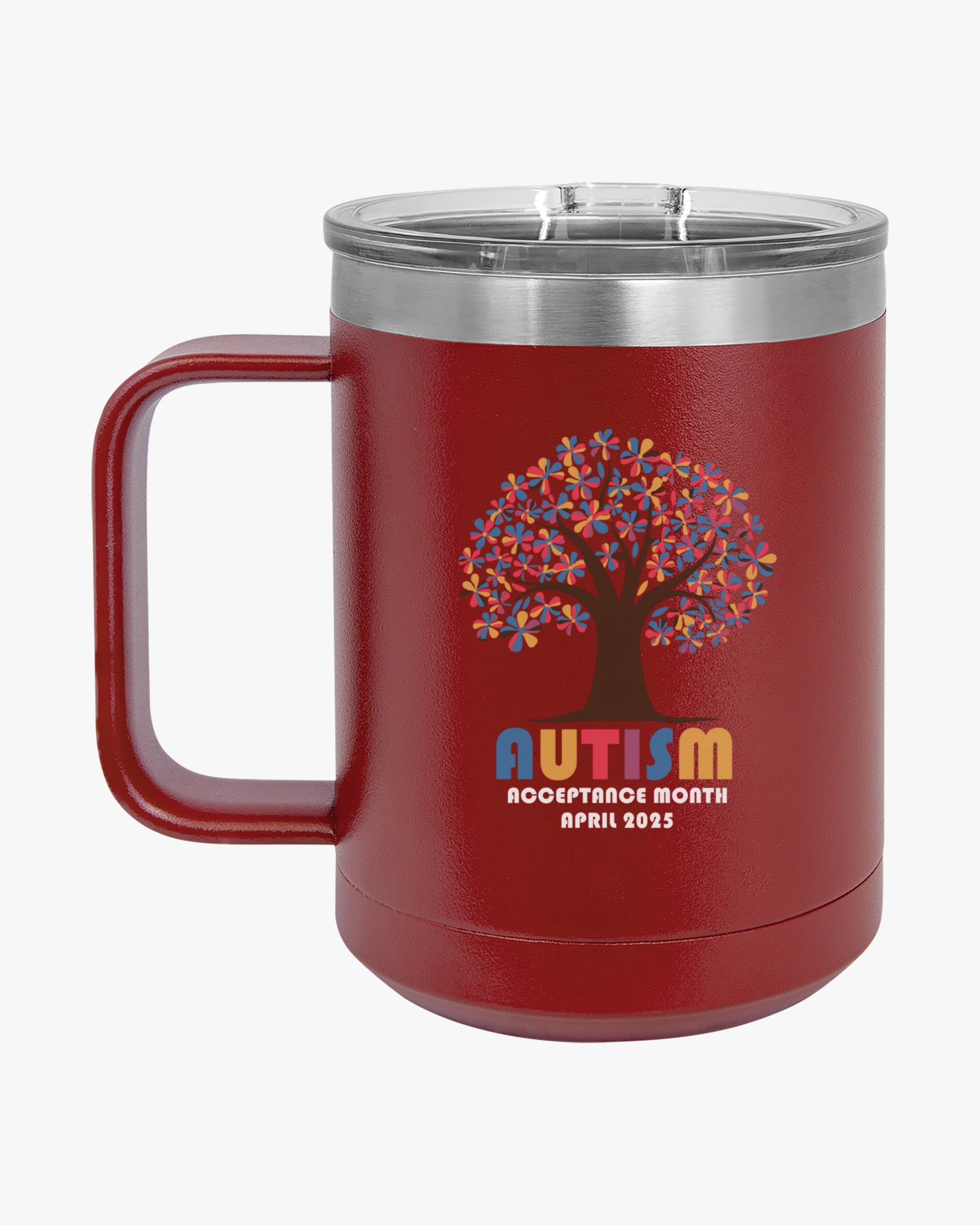 Autism Awareness 2025 - Tree of Acceptance Coffee Mug Tumbler