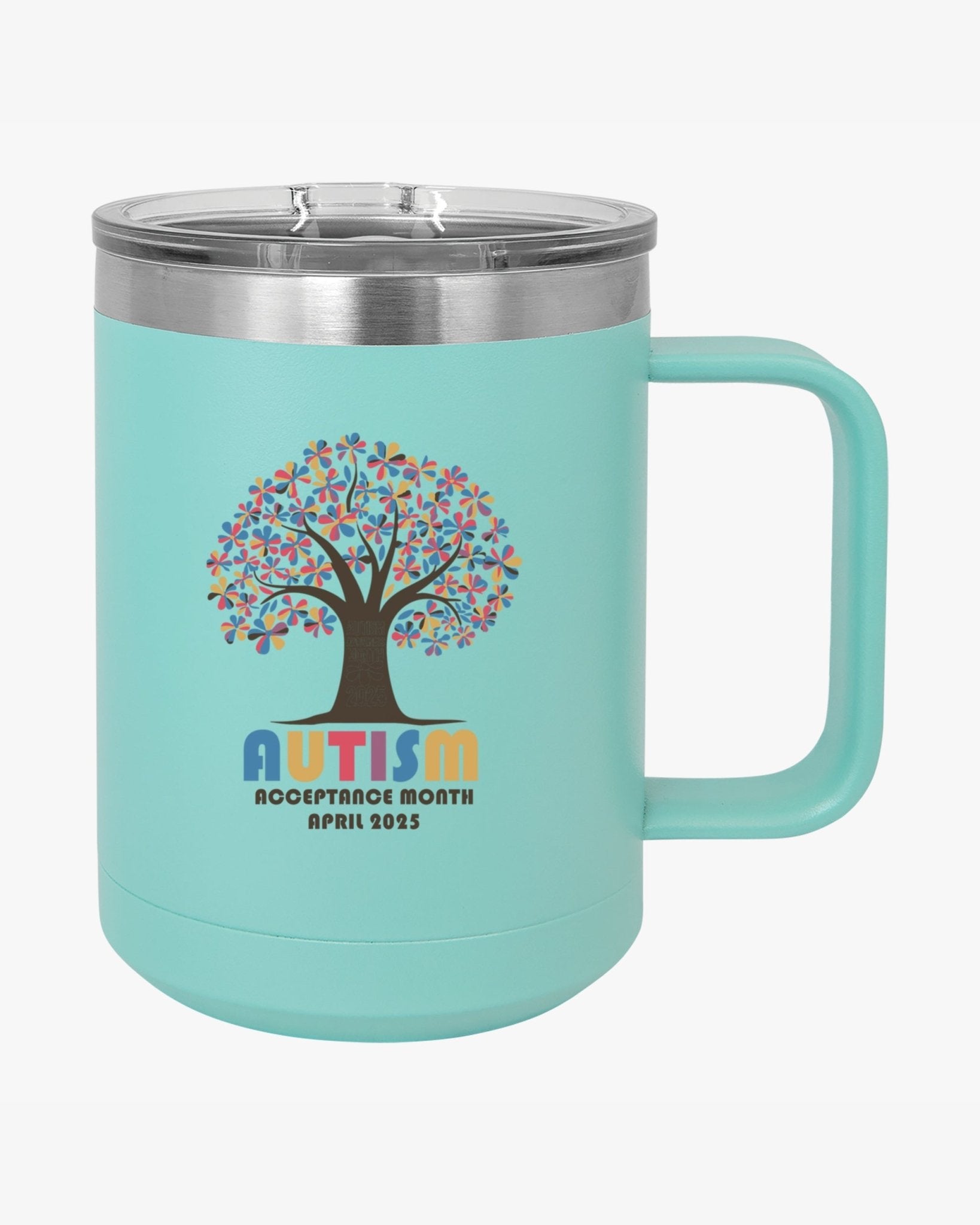 Autism Mug - Autism Awareness 2025 - Tree of Acceptance Coffee Mug Tumbler - Daily Bloom