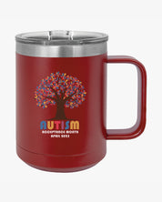 Autism Awareness 2025 - Tree of Acceptance Coffee Mug Tumbler