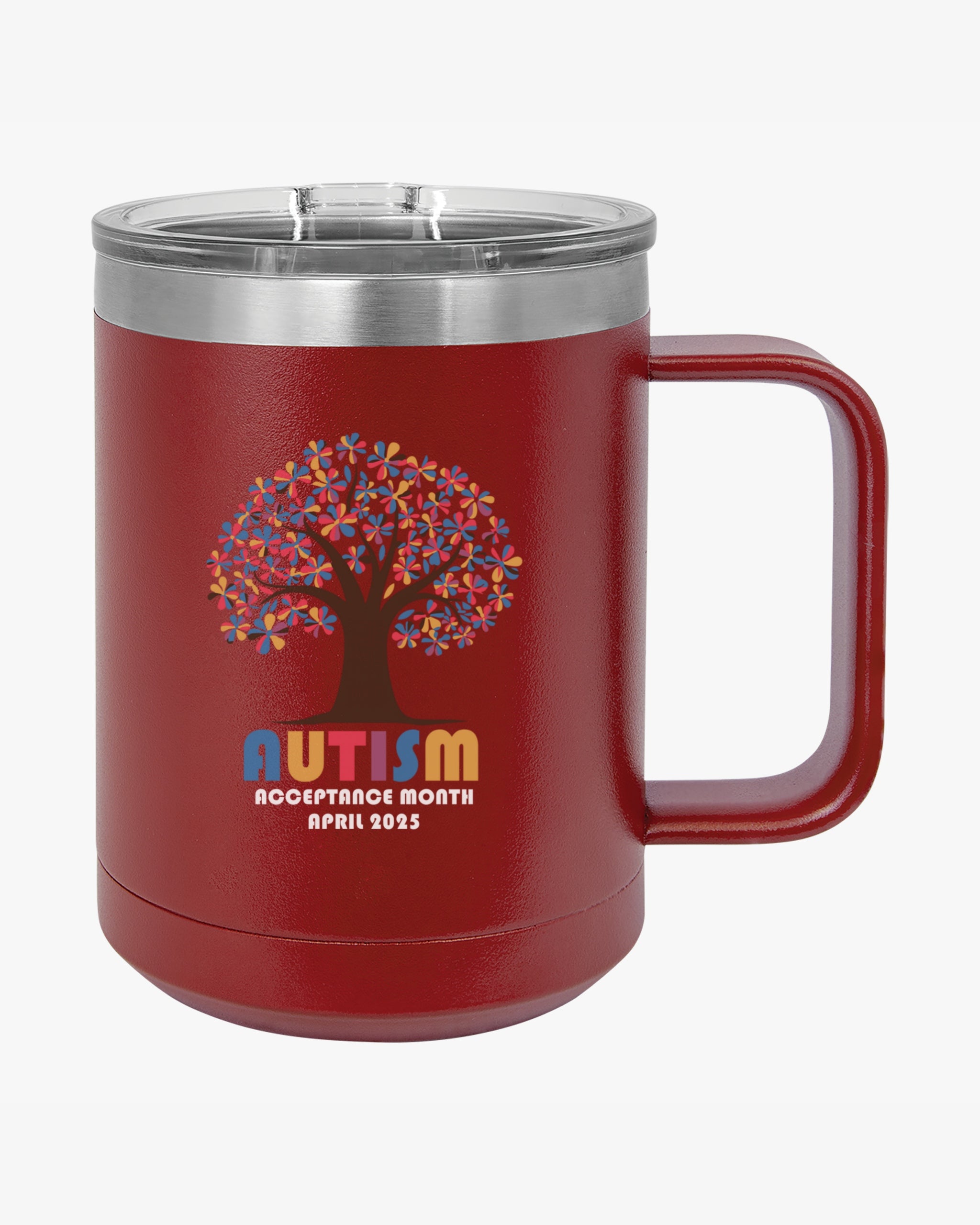 Autism Awareness 2025 - Tree of Acceptance Coffee Mug Tumbler