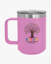 Autism Awareness 2025 - Tree of Acceptance Coffee Mug Tumbler