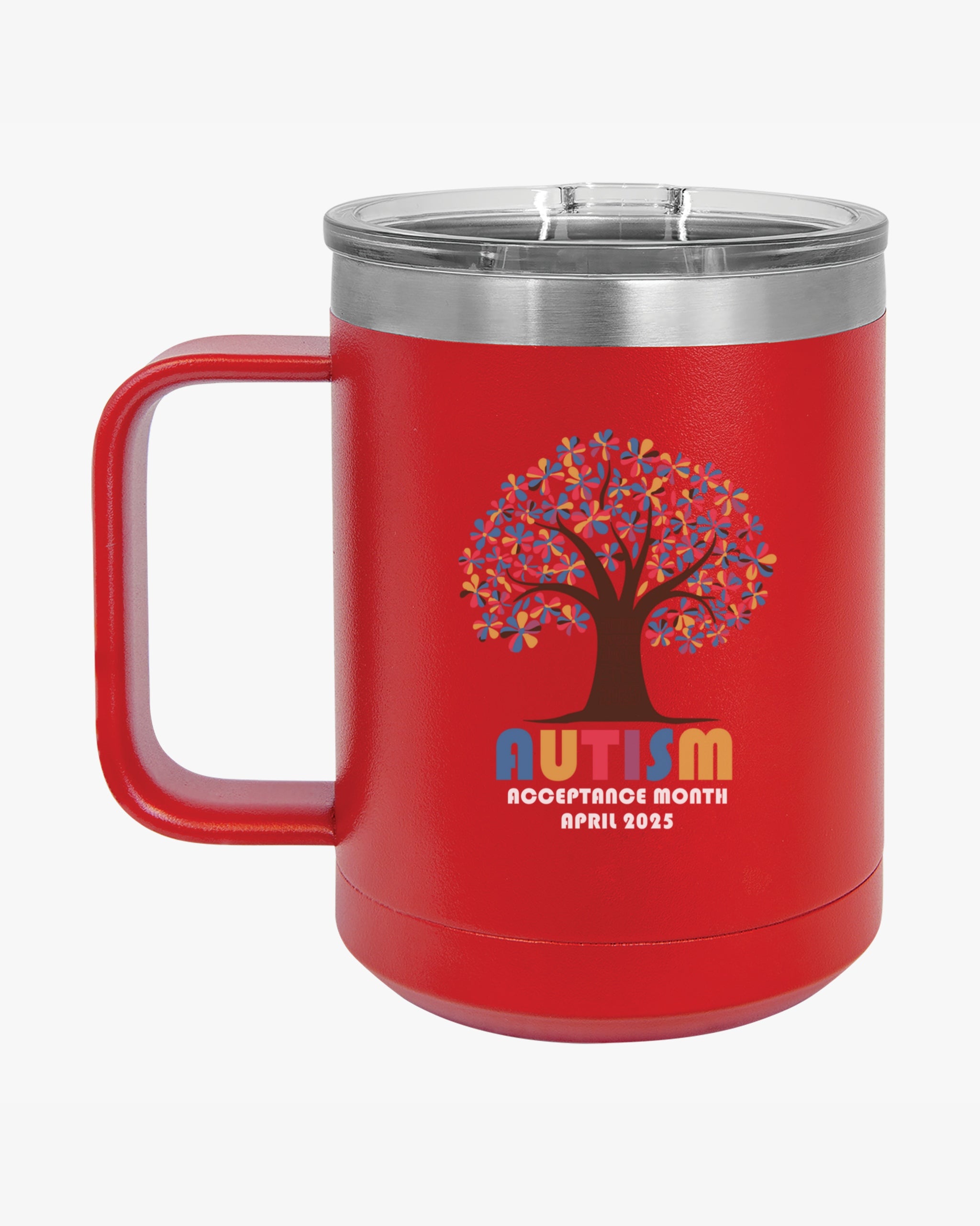 Autism Awareness 2025 - Tree of Acceptance Coffee Mug Tumbler