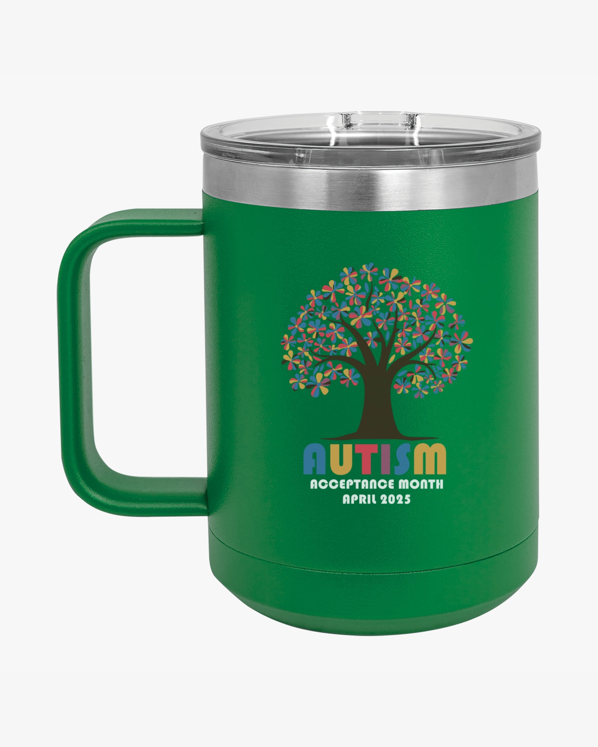 Autism Awareness 2025 - Tree of Acceptance Coffee Mug Tumbler