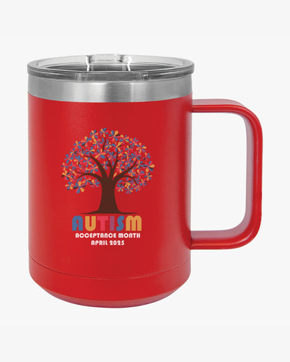 Autism Awareness 2025 - Tree of Acceptance Coffee Mug Tumbler