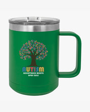 Autism Awareness 2025 - Tree of Acceptance Coffee Mug Tumbler