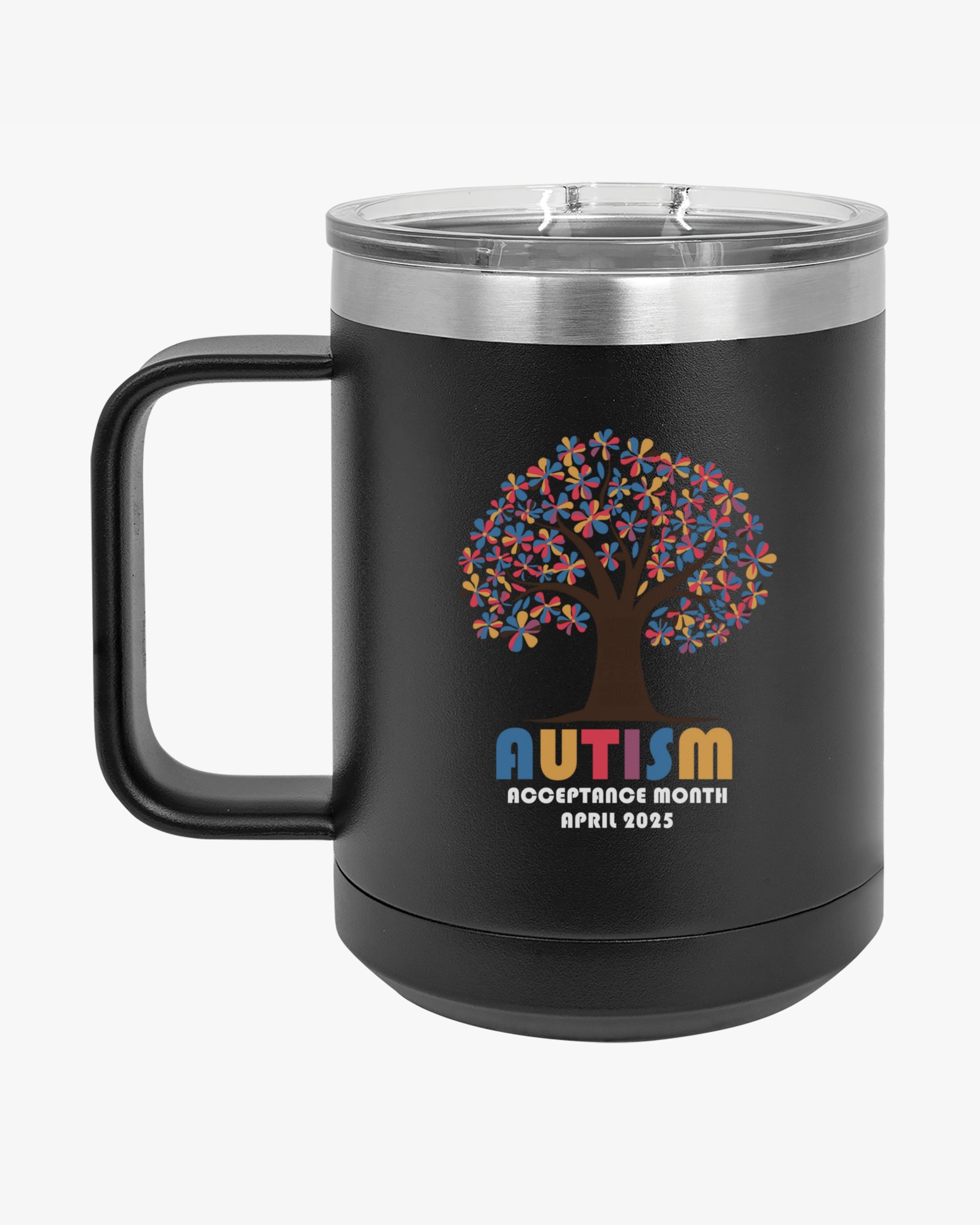 Autism Awareness 2025 - Tree of Acceptance Coffee Mug Tumbler