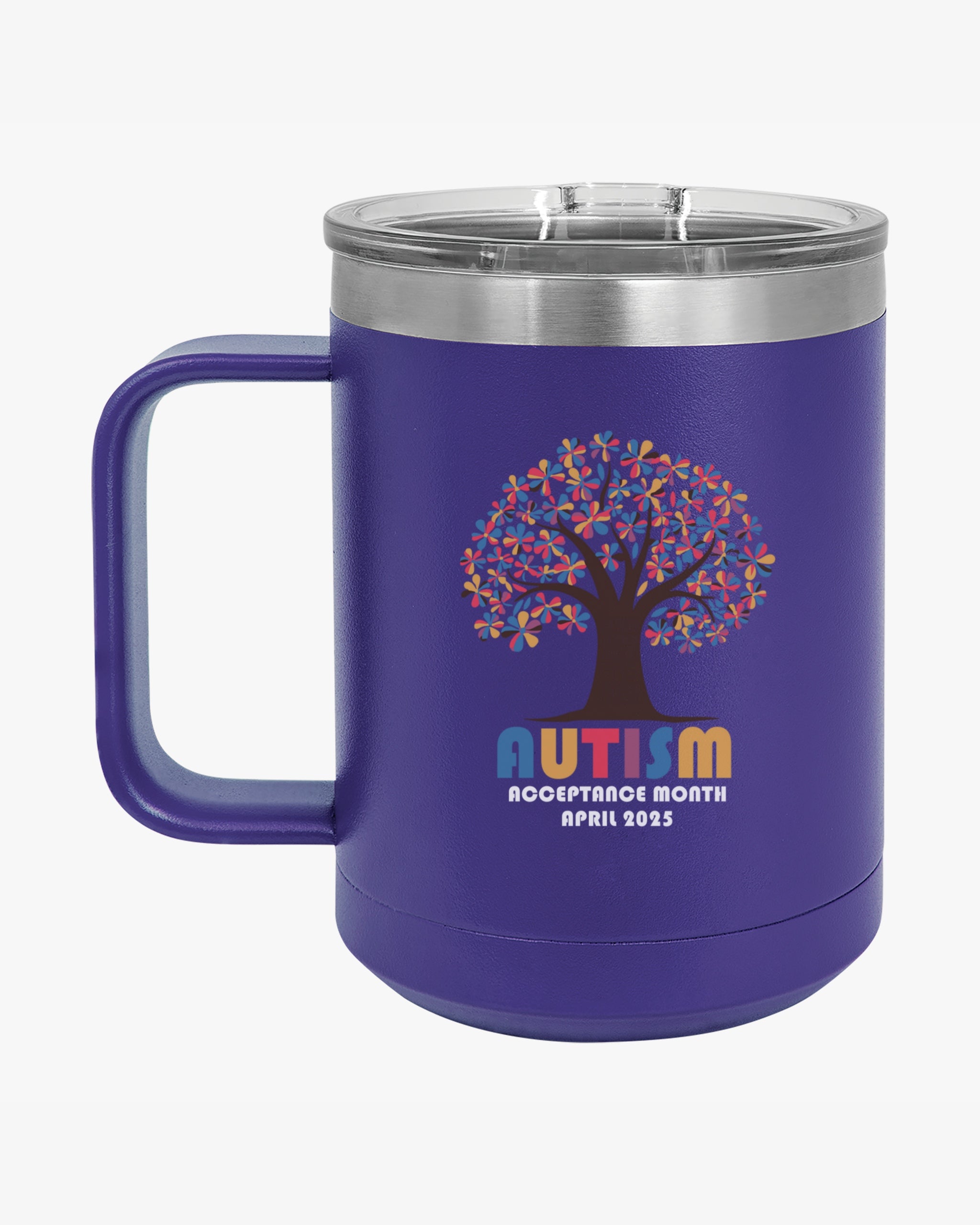 Autism Awareness 2025 - Tree of Acceptance Coffee Mug Tumbler