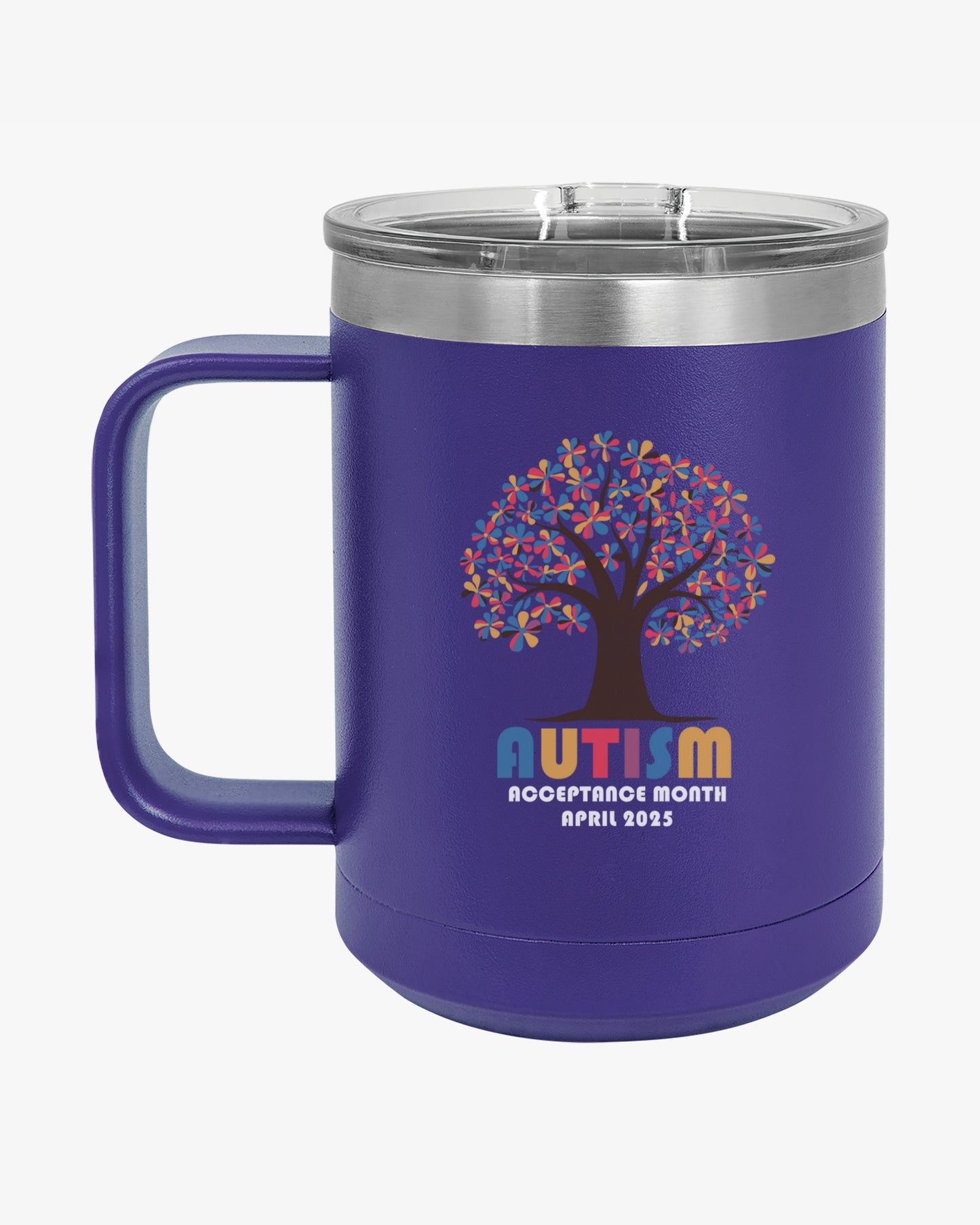 Autism Awareness 2025 - Tree of Acceptance Coffee Mug Tumbler
