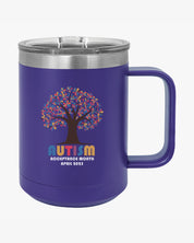 Autism Awareness 2025 - Tree of Acceptance Coffee Mug Tumbler