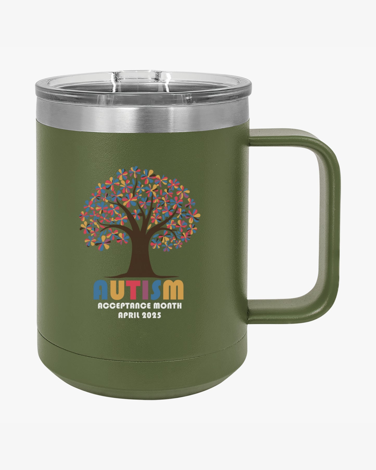 Autism Awareness 2025 - Tree of Acceptance Coffee Mug Tumbler