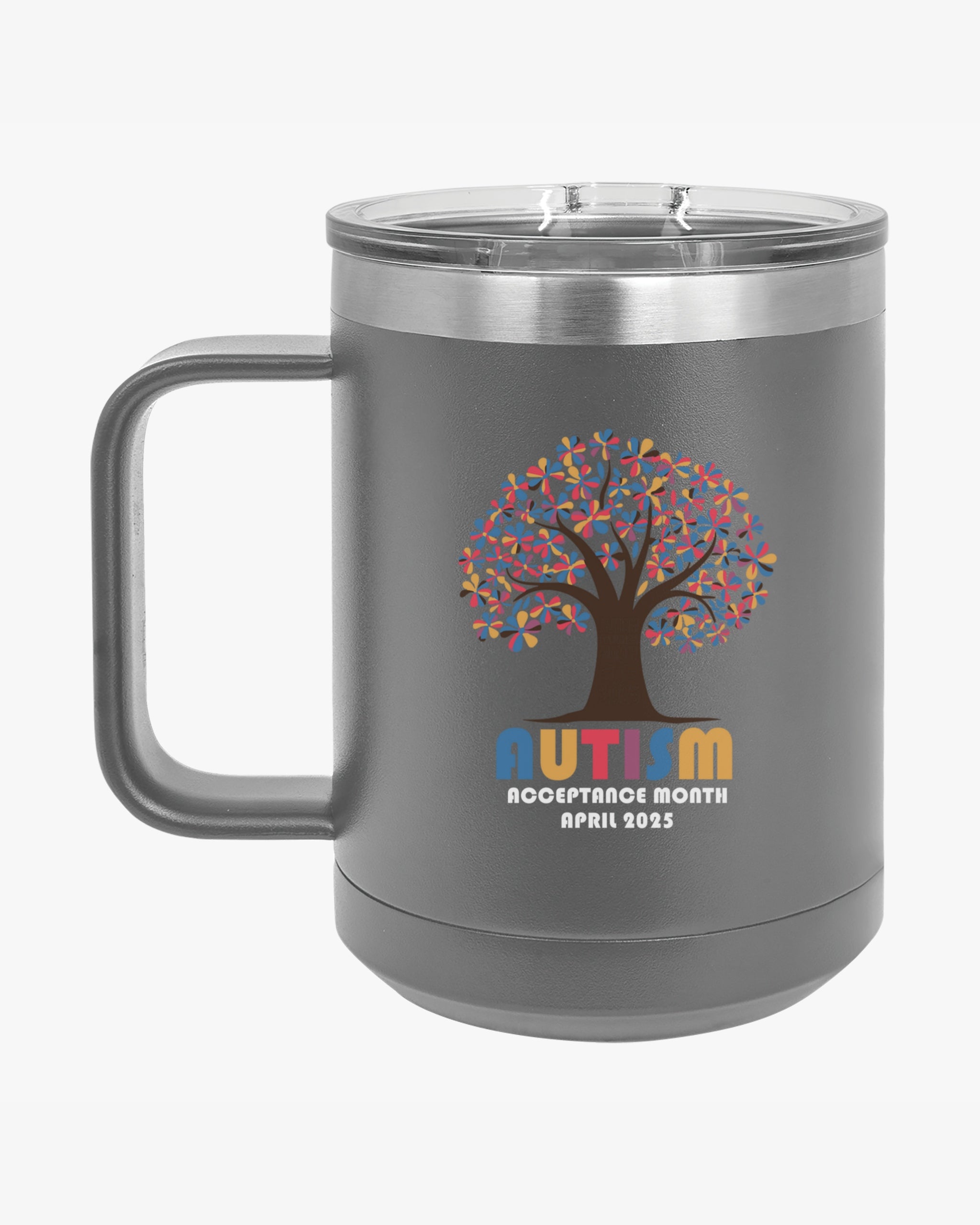 Autism Awareness 2025 - Tree of Acceptance Coffee Mug Tumbler