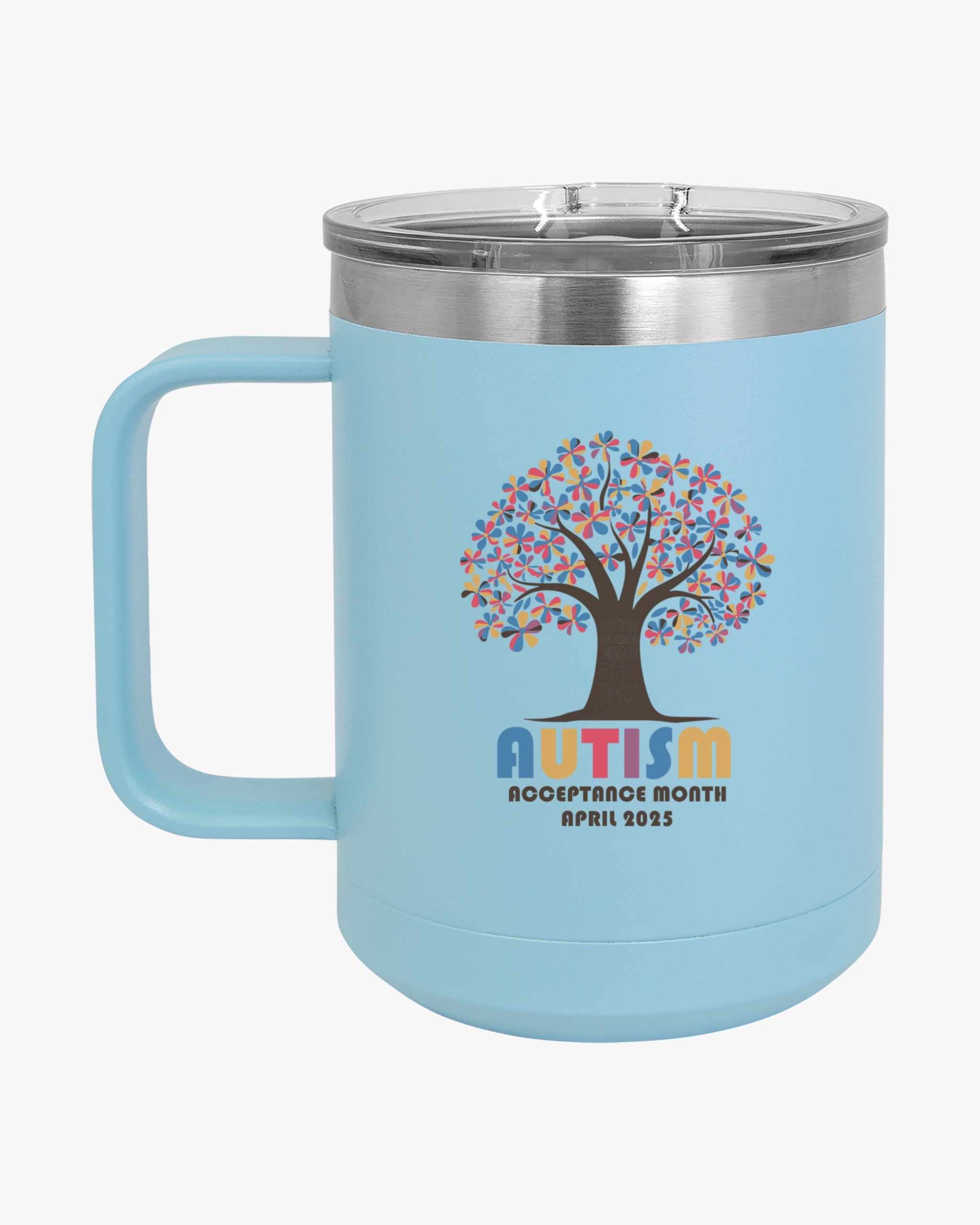 Autism Awareness 2025 - Tree of Acceptance Coffee Mug Tumbler