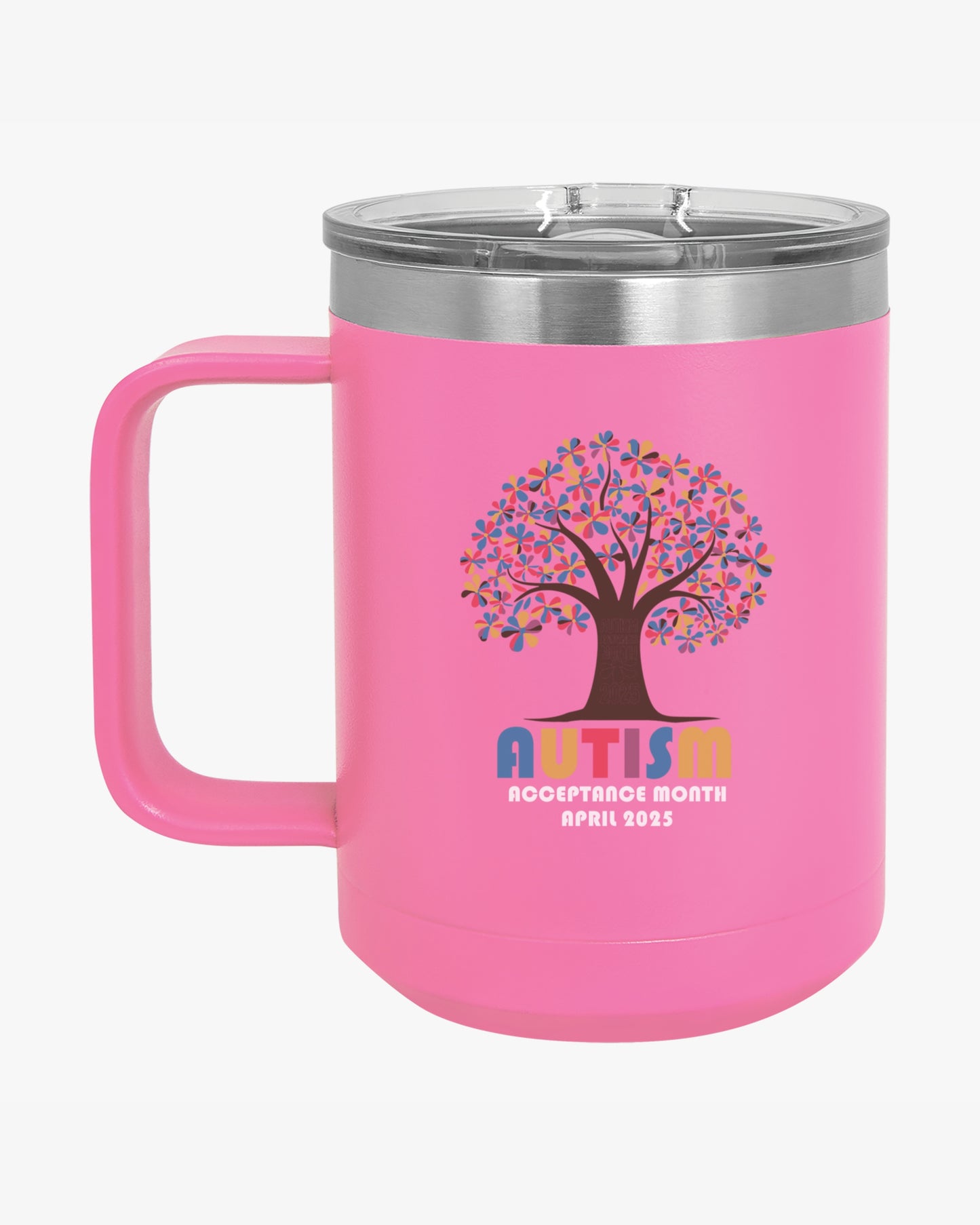 Autism Awareness 2025 - Tree of Acceptance Coffee Mug Tumbler