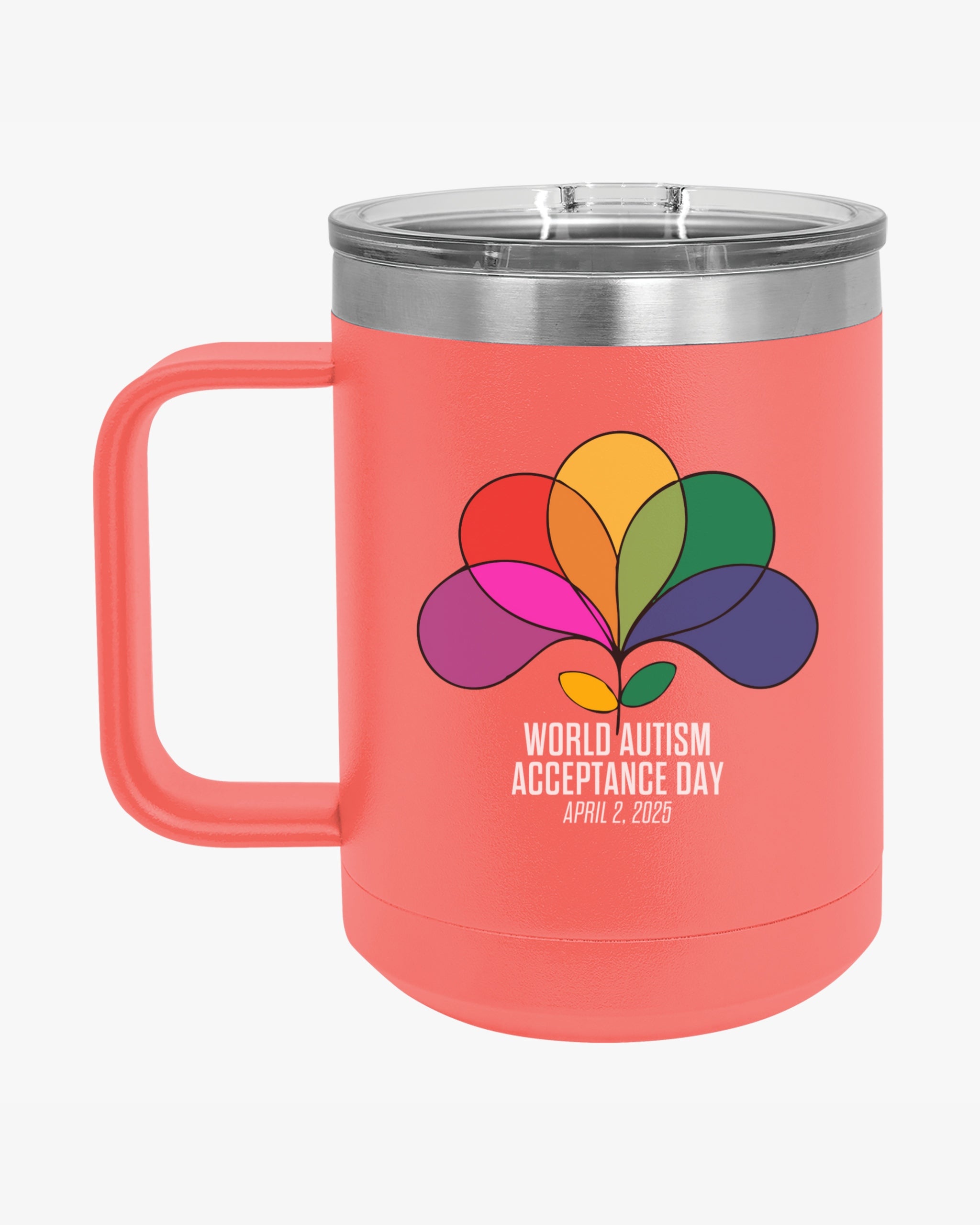 Autism Awareness 2025 - Spectrum in Bloom Coffee Mug Tumbler