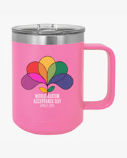 Autism Awareness 2025 - Spectrum in Bloom Coffee Mug Tumbler