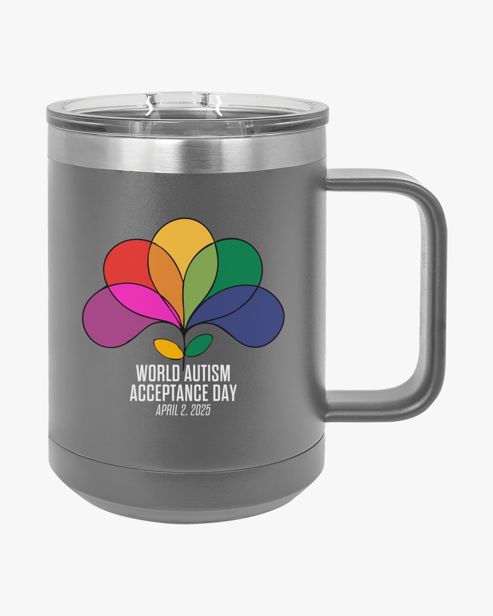 Autism Awareness 2025 - Spectrum in Bloom Coffee Mug Tumbler