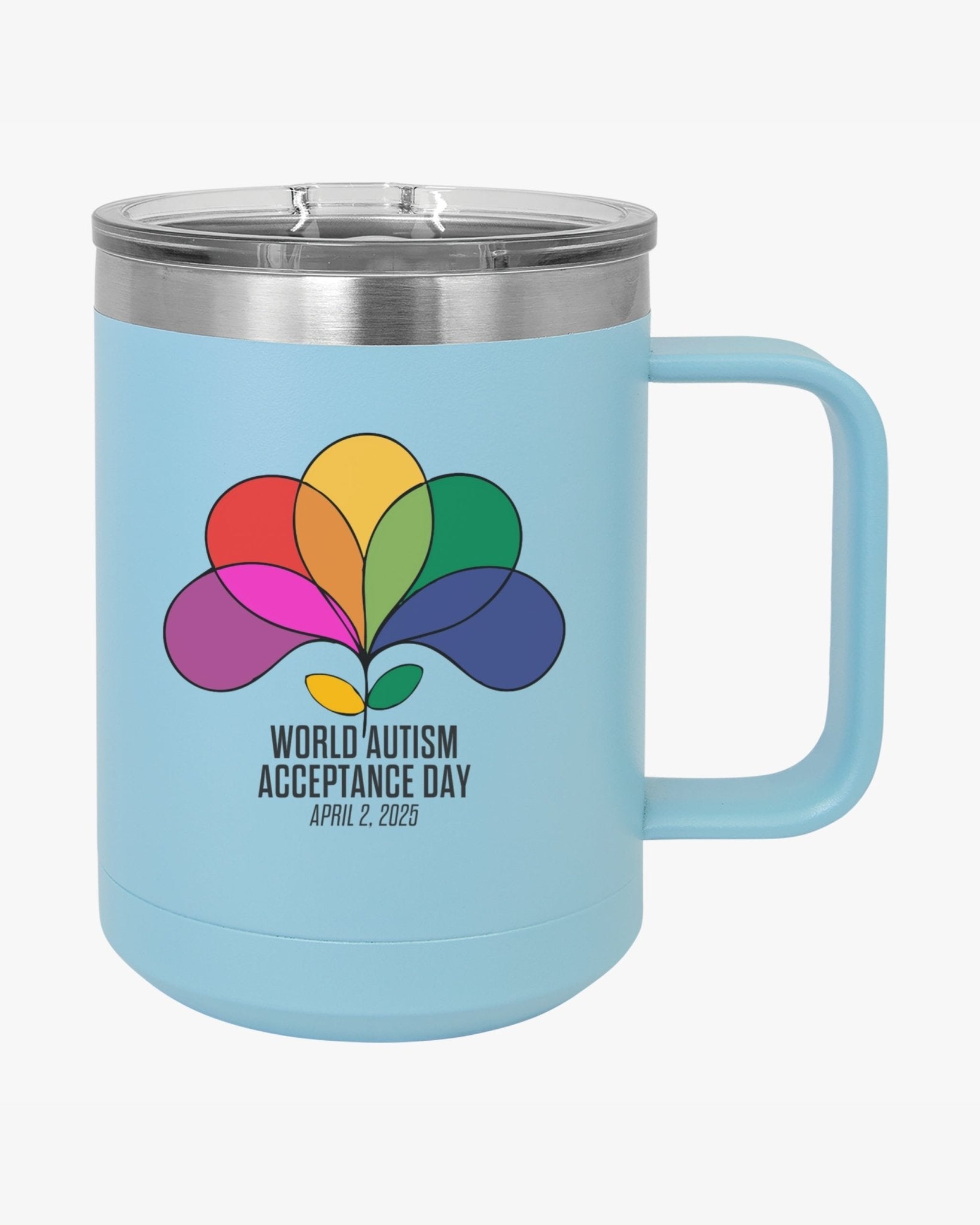 Autism Mug - Autism Awareness 2025 - Spectrum in Bloom Coffee Mug Tumbler - Daily Bloom