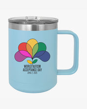Autism Awareness 2025 - Spectrum in Bloom Coffee Mug Tumbler