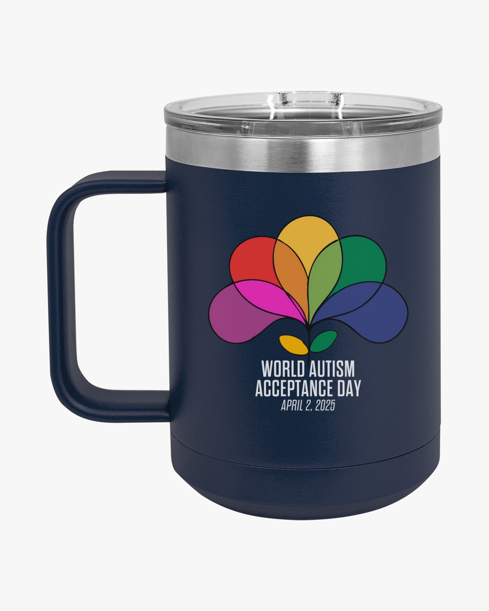 Autism Awareness 2025 - Spectrum in Bloom Coffee Mug Tumbler