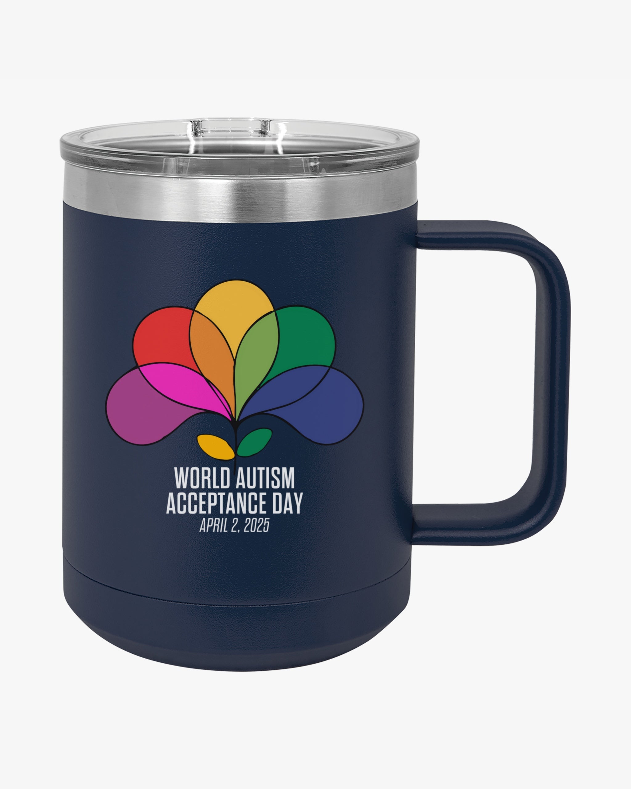Autism Awareness 2025 - Spectrum in Bloom Coffee Mug Tumbler