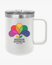 Autism Awareness 2025 - Spectrum in Bloom Coffee Mug Tumbler