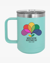 Autism Awareness 2025 - Spectrum in Bloom Coffee Mug Tumbler