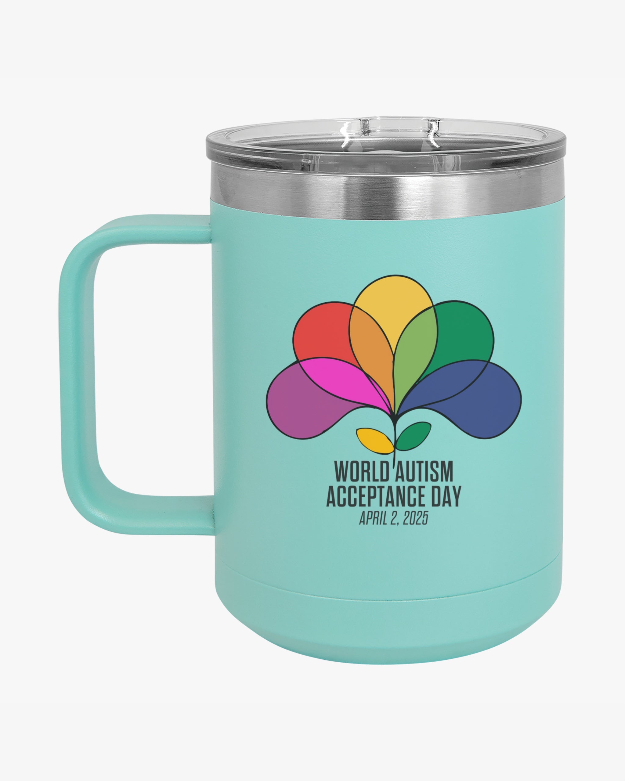 Autism Awareness 2025 - Spectrum in Bloom Coffee Mug Tumbler