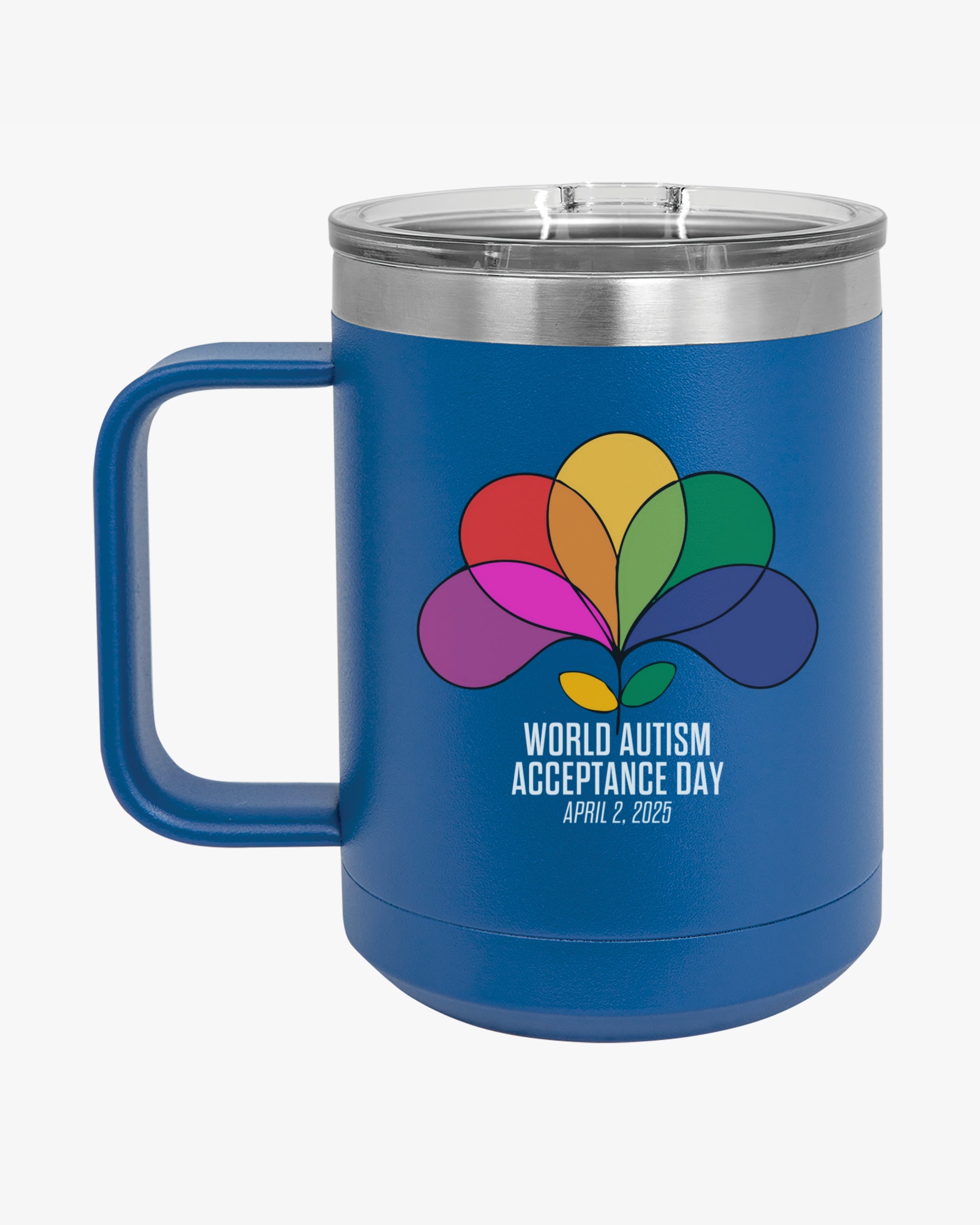 Autism Awareness 2025 - Spectrum in Bloom Coffee Mug Tumbler