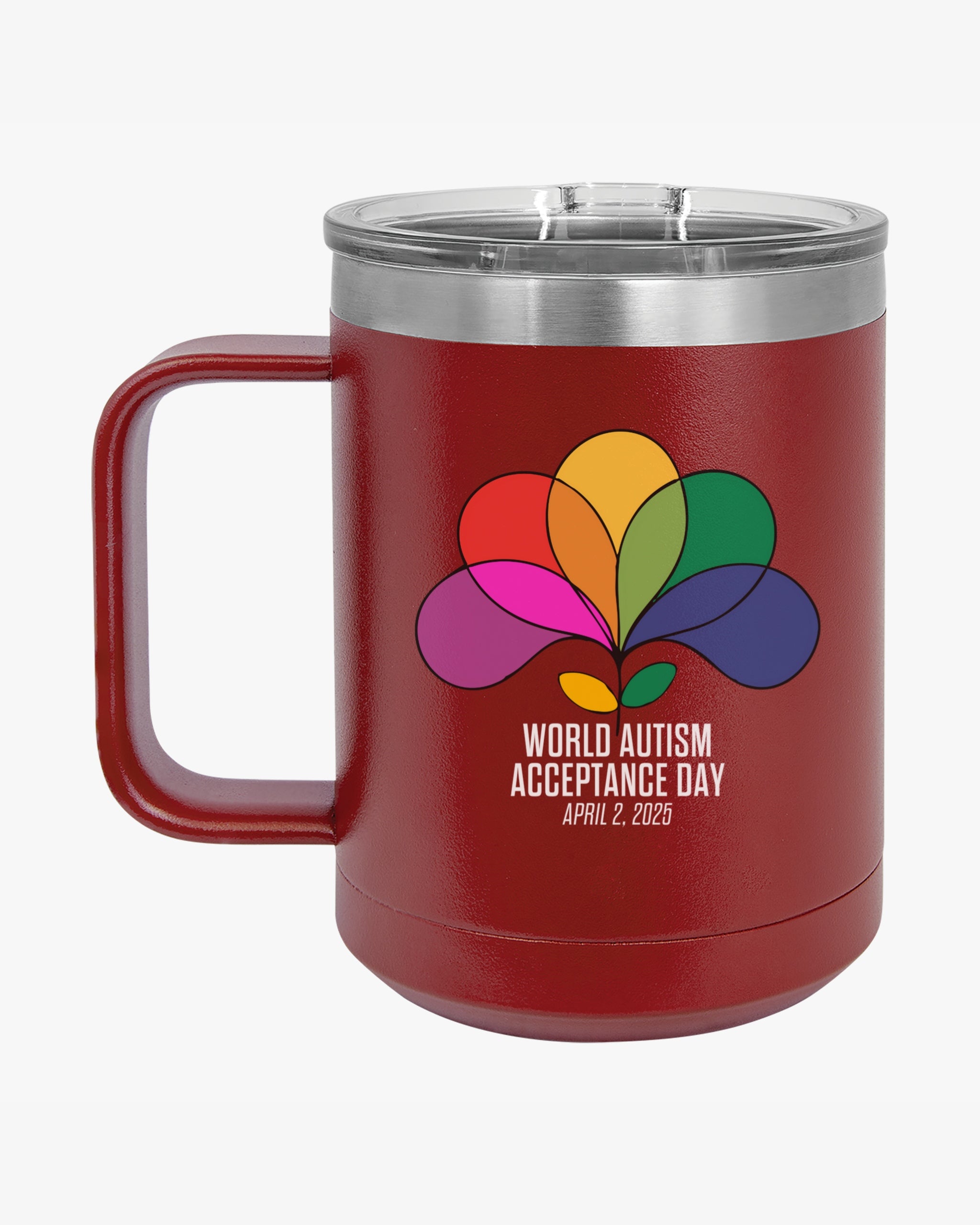 Autism Awareness 2025 - Spectrum in Bloom Coffee Mug Tumbler