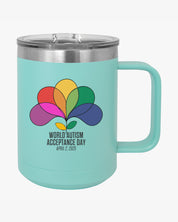 Autism Awareness 2025 - Spectrum in Bloom Coffee Mug Tumbler