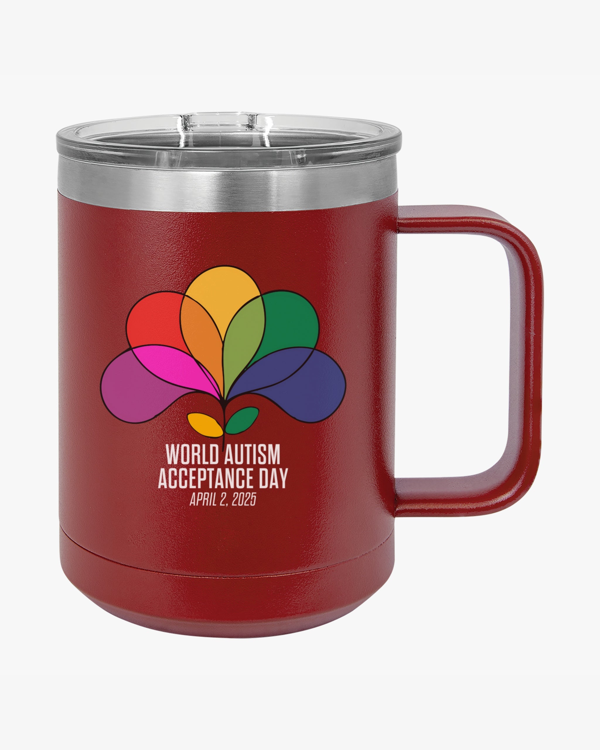 Autism Awareness 2025 - Spectrum in Bloom Coffee Mug Tumbler