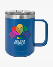 Autism Awareness 2025 - Spectrum in Bloom Coffee Mug Tumbler