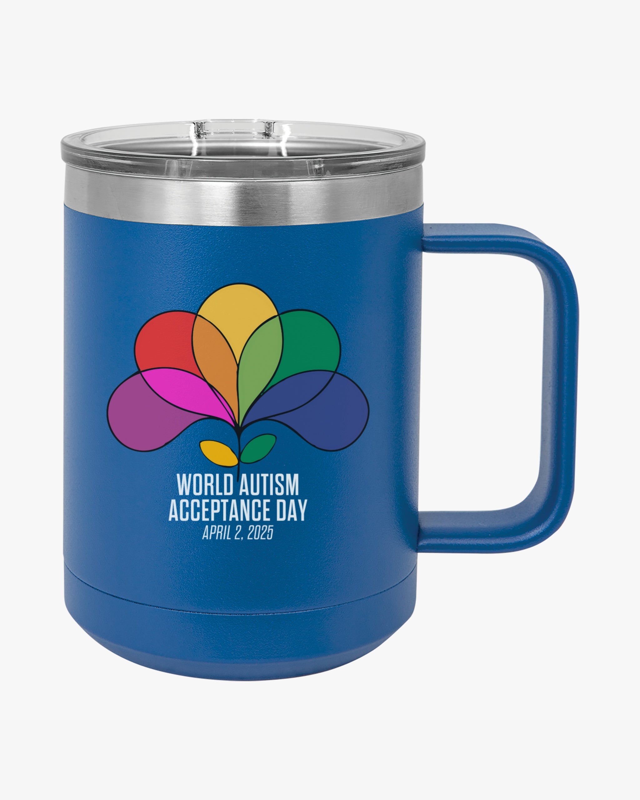 Autism Awareness 2025 - Spectrum in Bloom Coffee Mug Tumbler