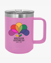 Autism Awareness 2025 - Spectrum in Bloom Coffee Mug Tumbler