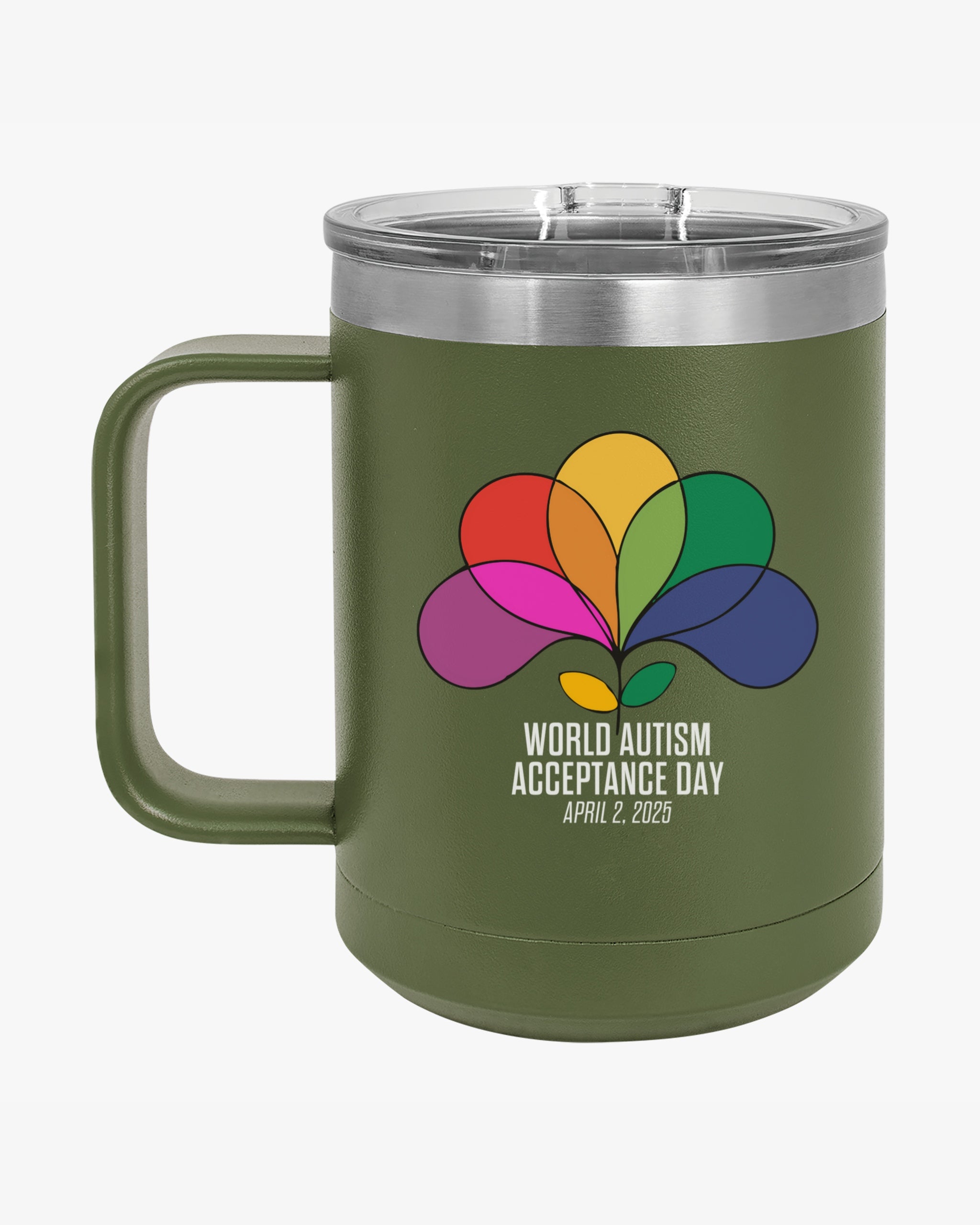 Autism Awareness 2025 - Spectrum in Bloom Coffee Mug Tumbler