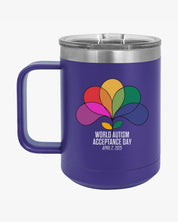 Autism Awareness 2025 - Spectrum in Bloom Coffee Mug Tumbler