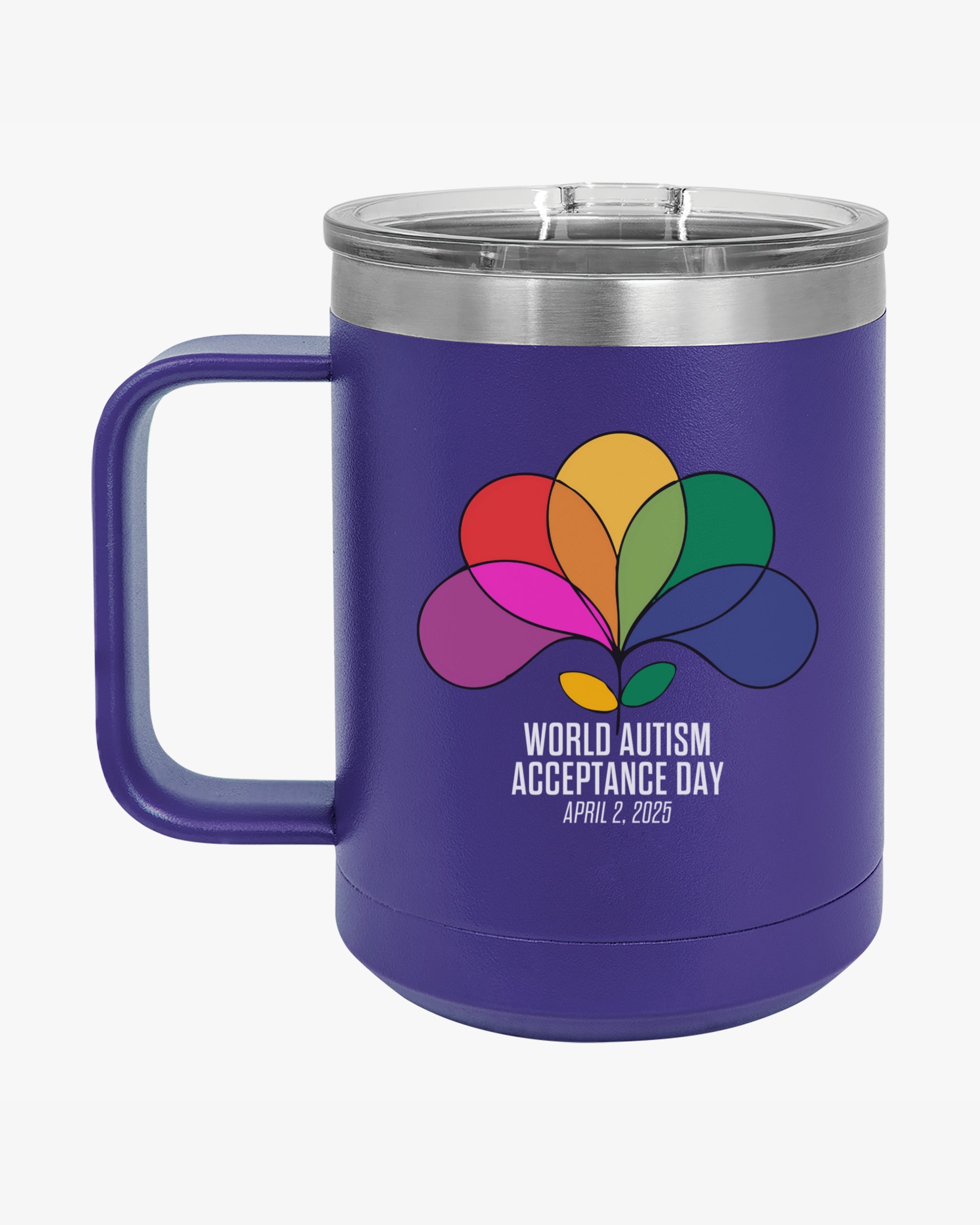 Autism Awareness 2025 - Spectrum in Bloom Coffee Mug Tumbler