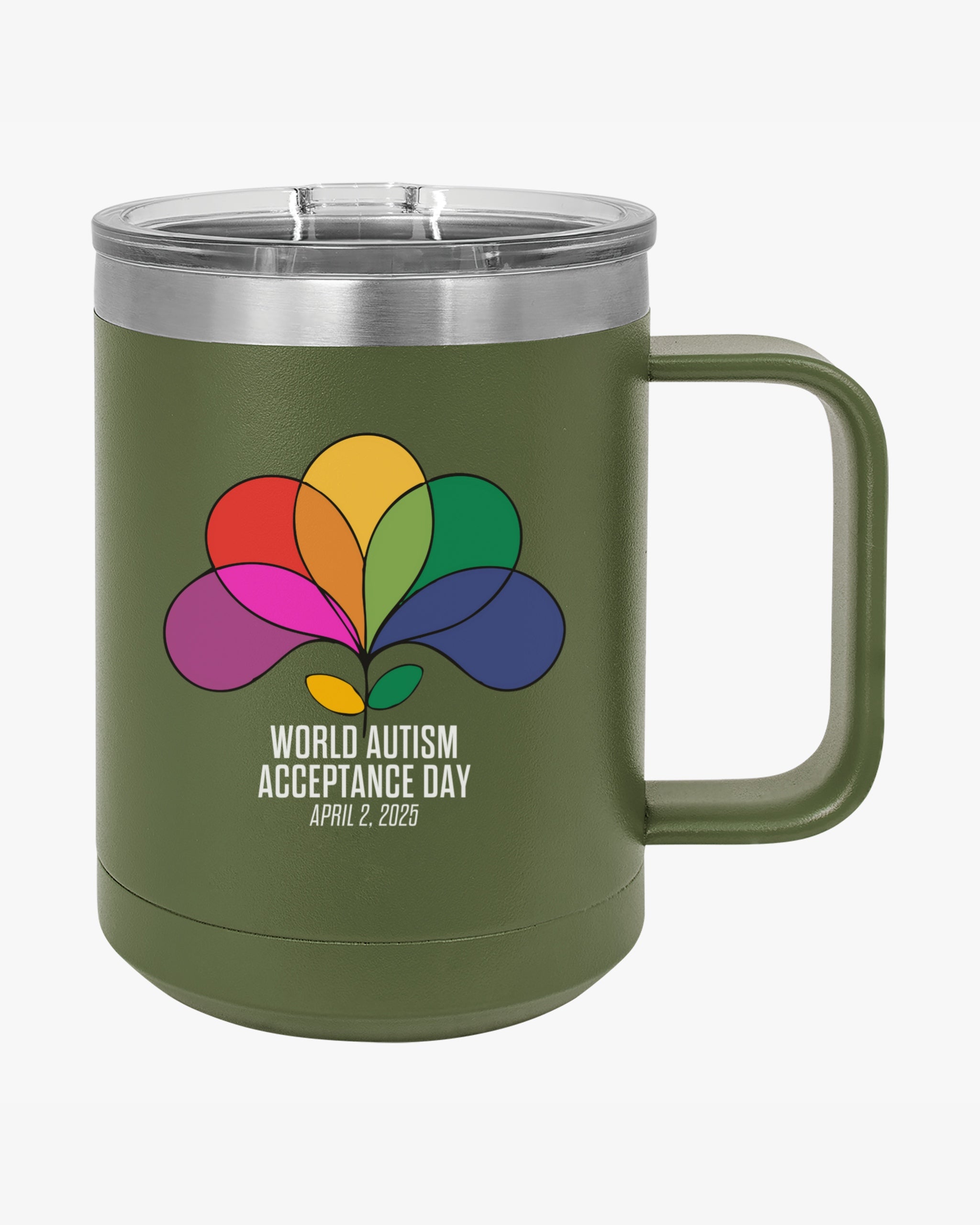 Autism Awareness 2025 - Spectrum in Bloom Coffee Mug Tumbler