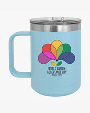 Autism Awareness 2025 - Spectrum in Bloom Coffee Mug Tumbler
