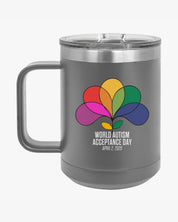 Autism Awareness 2025 - Spectrum in Bloom Coffee Mug Tumbler