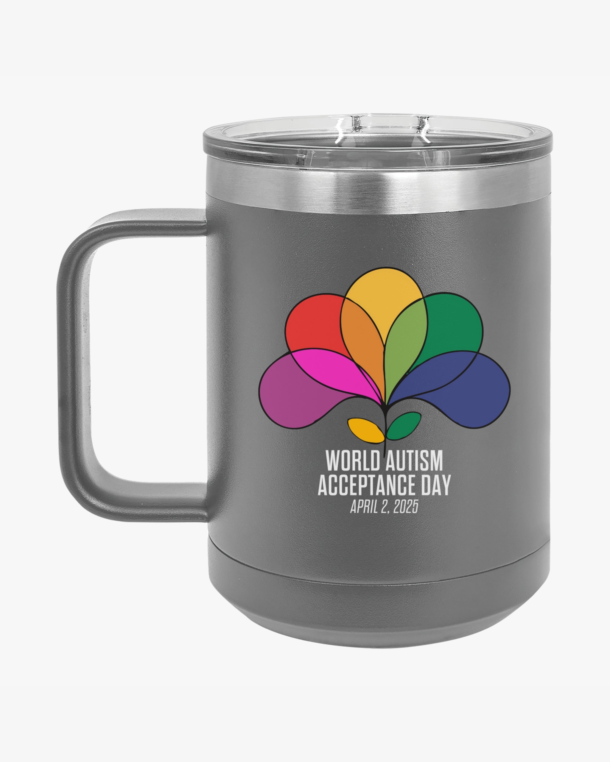 Autism Awareness 2025 - Spectrum in Bloom Coffee Mug Tumbler